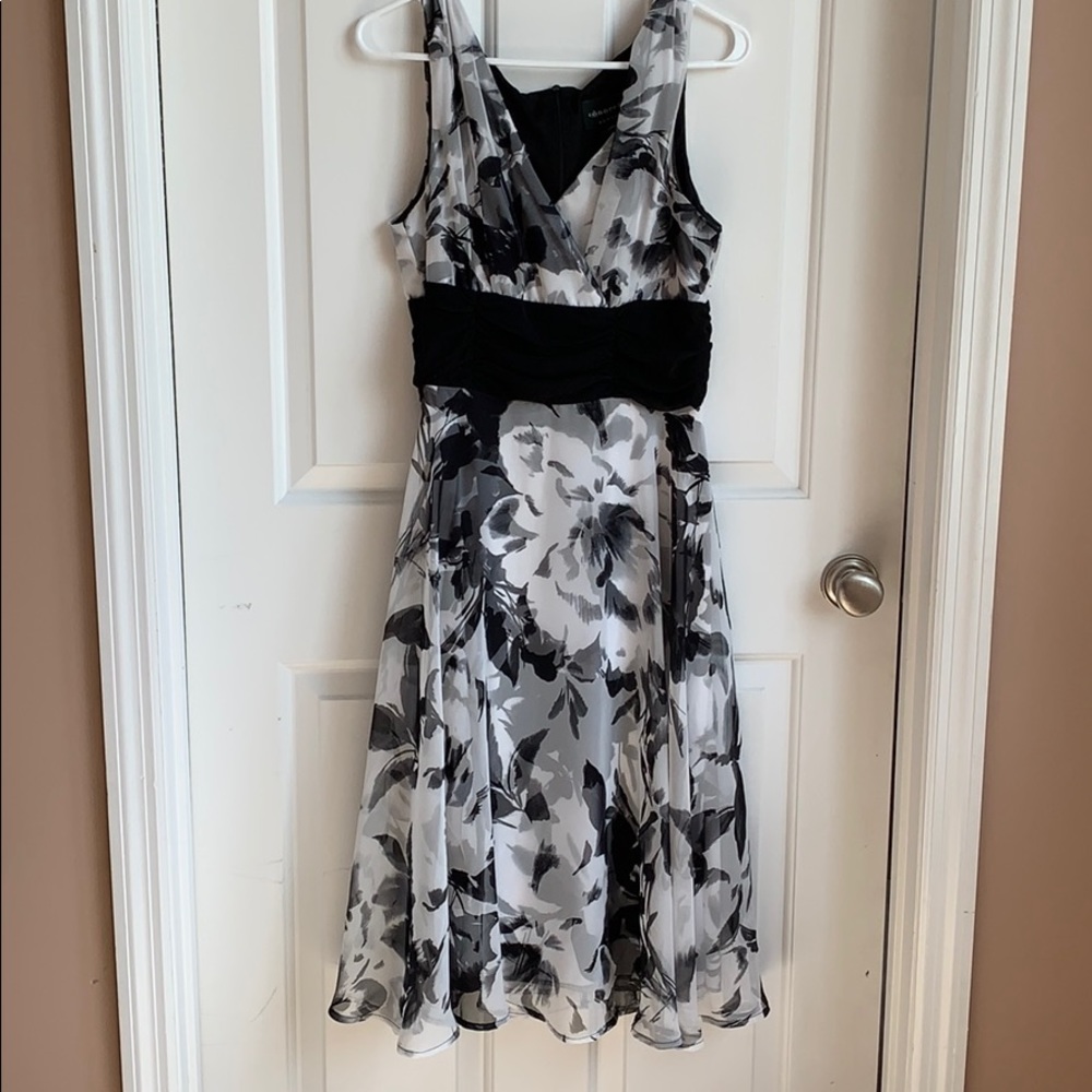Black and White Floral dress
